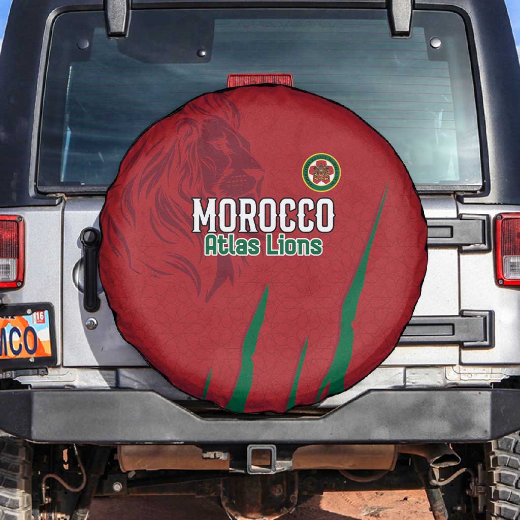 Morocco Football Spare Tire Cover Atlas Lions Road To Champion