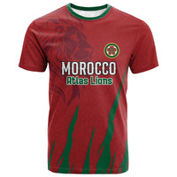 Custom Morocco Football T shirt Atlas Lions Road To Champion