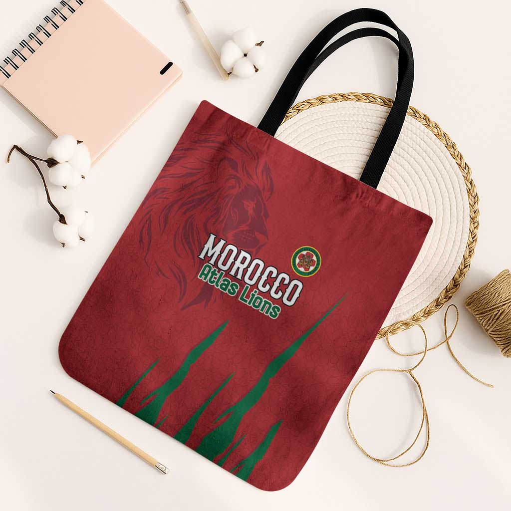 Morocco Football Tote Bag Atlas Lions Road To Champion