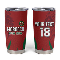 Custom Morocco Football Tumbler Cup Atlas Lions Road To Champion