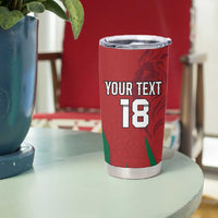 Custom Morocco Football Tumbler Cup Atlas Lions Road To Champion