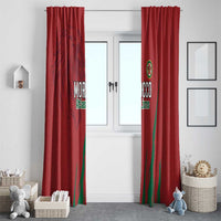 Morocco Football Window Curtain Atlas Lions Road To Champion