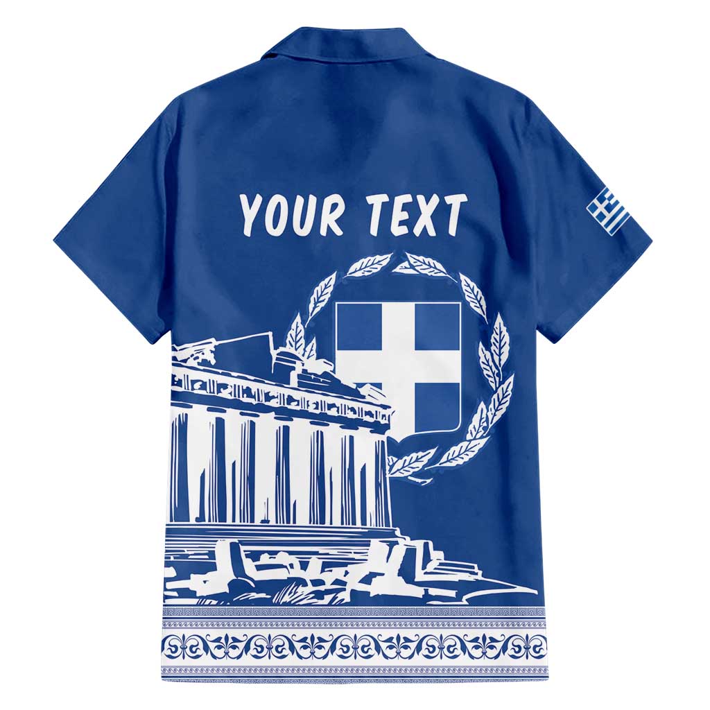 Personalized Greece Athena Goddess Family Matching Short Sleeve Bodycon Dress and Hawaiian Shirt Parthenon Greek Key Patterns