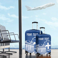 Personalized Greece Athena Goddess Luggage Cover Parthenon Greek Key Patterns