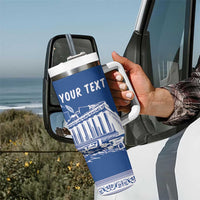 Personalized Greece Athena Goddess Tumbler With Handle Parthenon Greek Key Patterns