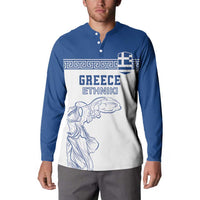 Custom Greece Football Button Sweatshirt Go Champions Ethniki LT18