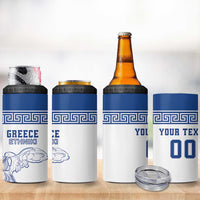 Custom Greece Football 4 in 1 Can Cooler Tumbler Go Champions Ethniki LT18