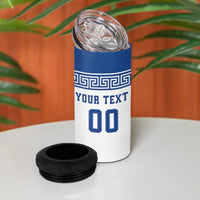 Custom Greece Football 4 in 1 Can Cooler Tumbler Go Champions Ethniki LT18