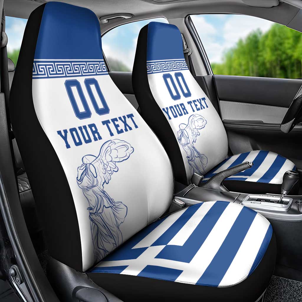 Custom Greece Football Car Seat Cover Go Champions Ethniki LT18