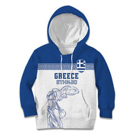 Custom Greece Football Kid Hoodie Go Champions Ethniki LT18