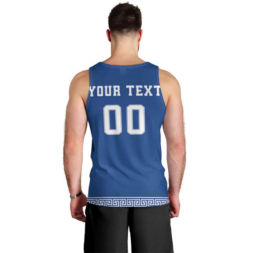 Custom Greece Football Men Tank Top Go Champions Ethniki LT18