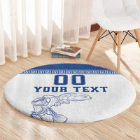 Custom Greece Football Round Carpet Go Champions Ethniki LT18