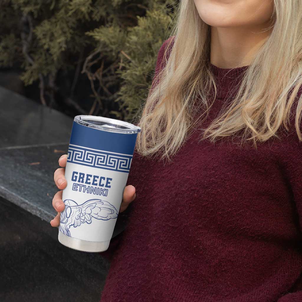 Custom Greece Football Tumbler Cup Go Champions Ethniki LT18