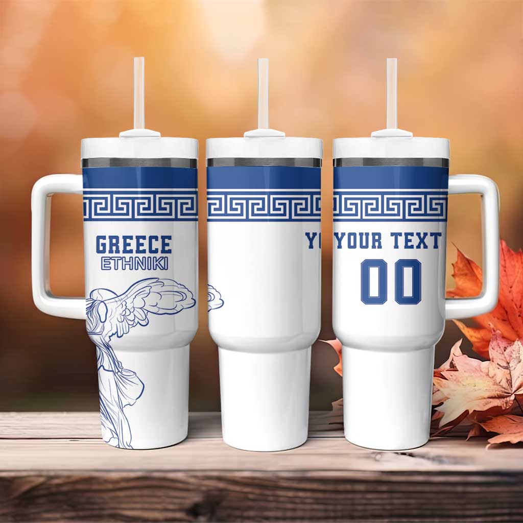 Custom Greece Football Tumbler With Handle Go Champions Ethniki LT18