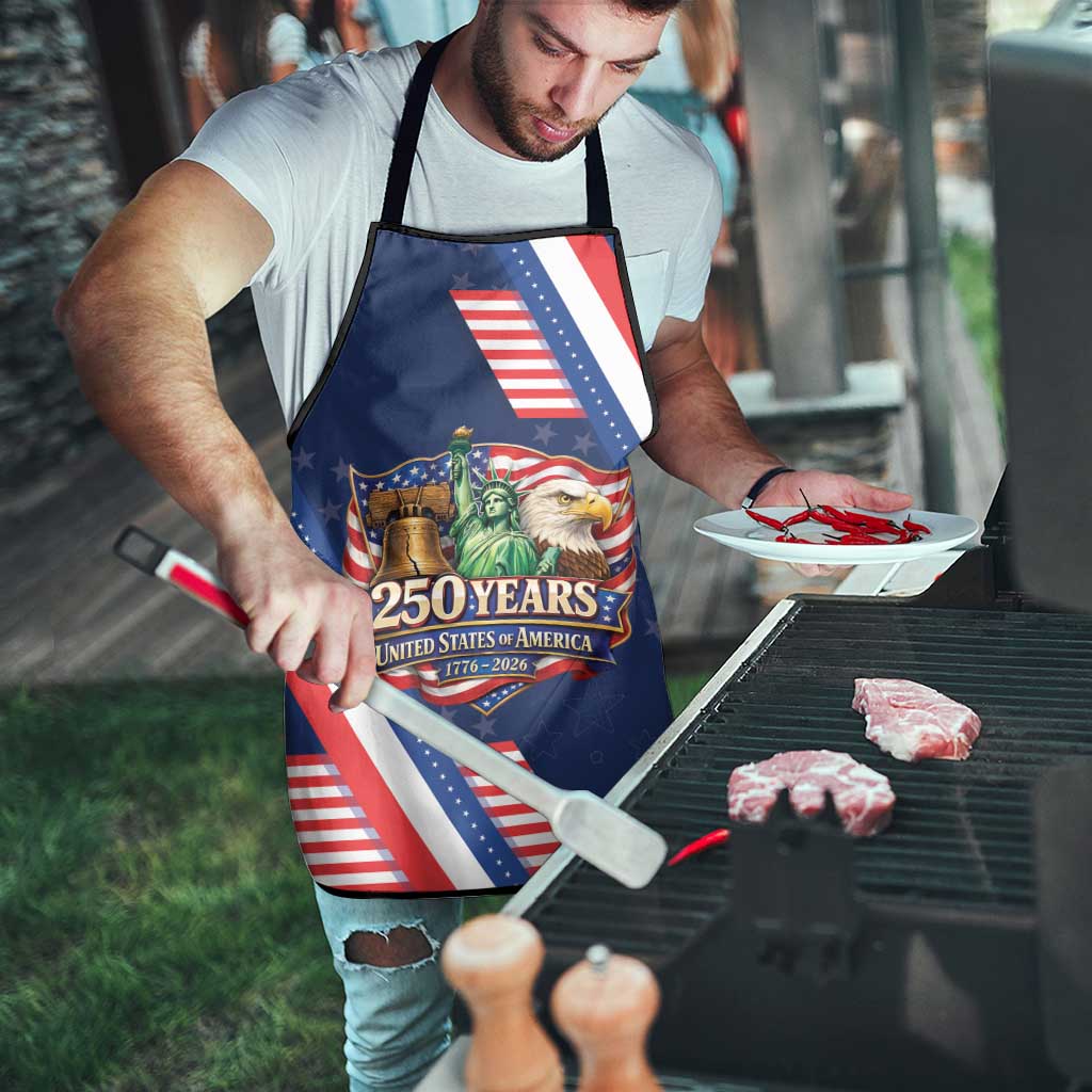 America 250th Anniversary Apron USA 1776-2026 Patriotic Eagle