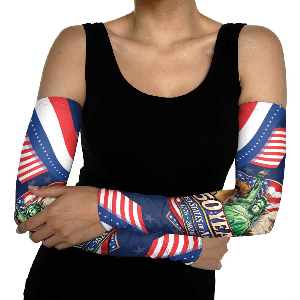 America 250th Anniversary Arm Sleeves USA 1776-2026 Patriotic Eagle