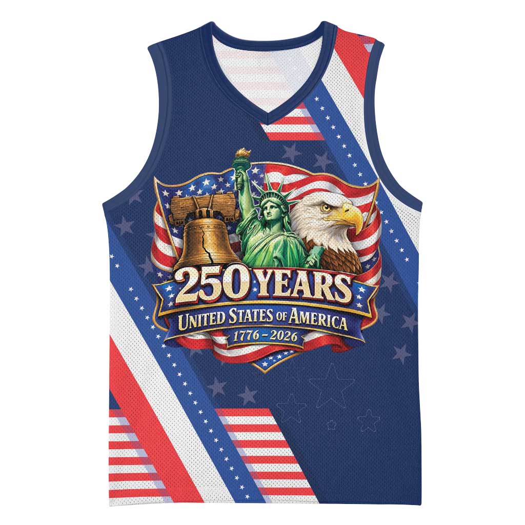 America 250th Anniversary Basketball Jersey USA 1776-2026 Patriotic Eagle