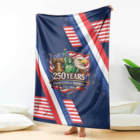 America 250th Anniversary Blanket USA 1776-2026 Patriotic Eagle