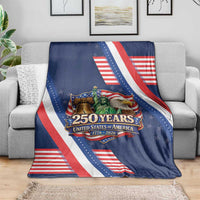 America 250th Anniversary Blanket USA 1776-2026 Patriotic Eagle