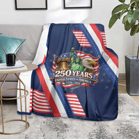 America 250th Anniversary Blanket USA 1776-2026 Patriotic Eagle