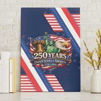 America 250th Anniversary Canvas Wall Art USA 1776-2026 Patriotic Eagle