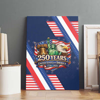 America 250th Anniversary Canvas Wall Art USA 1776-2026 Patriotic Eagle