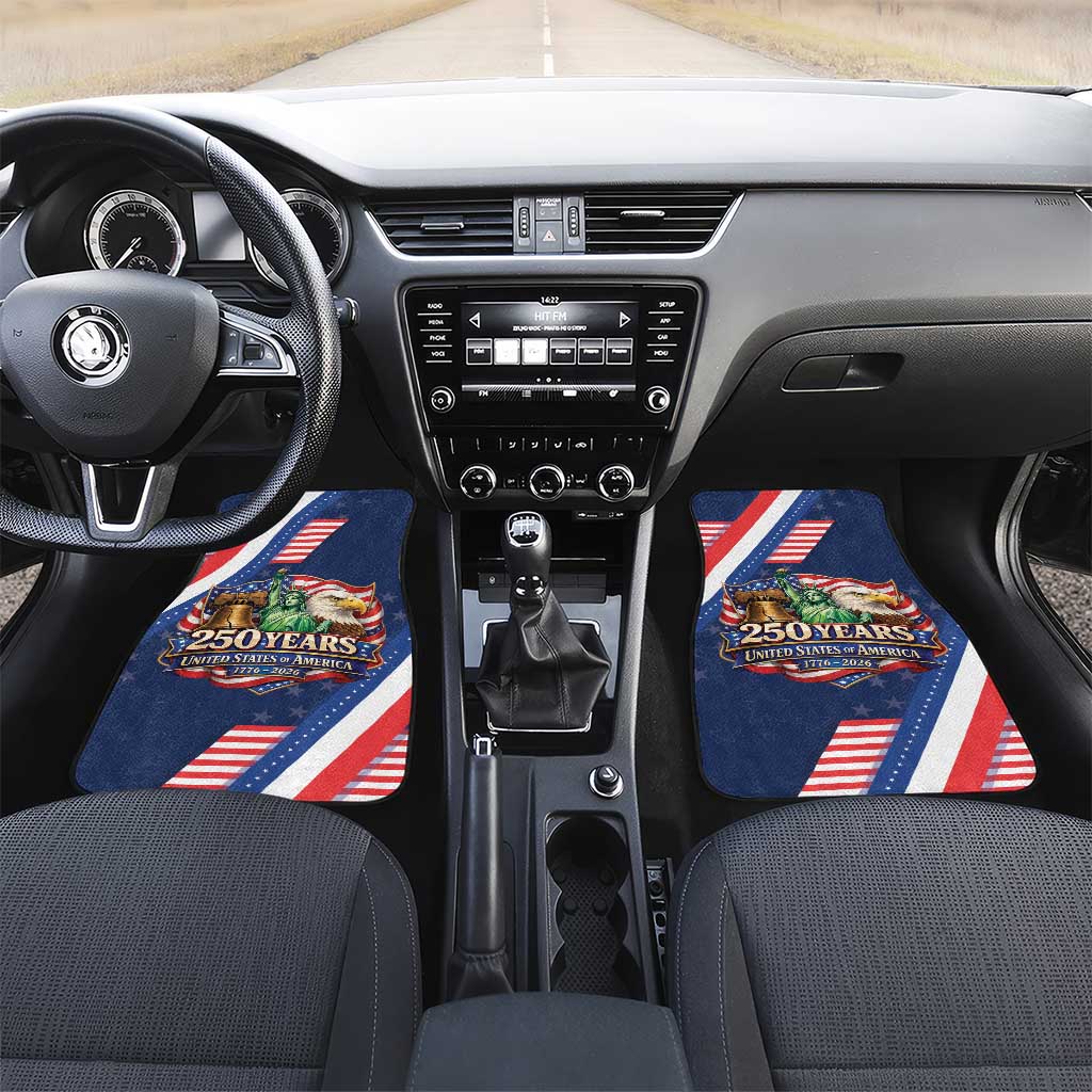 America 250th Anniversary Car Mats USA 1776-2026 Patriotic Eagle