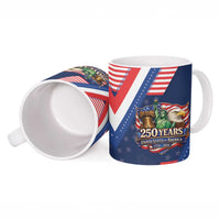 America 250th Anniversary Ceramic Mug USA 1776-2026 Patriotic Eagle