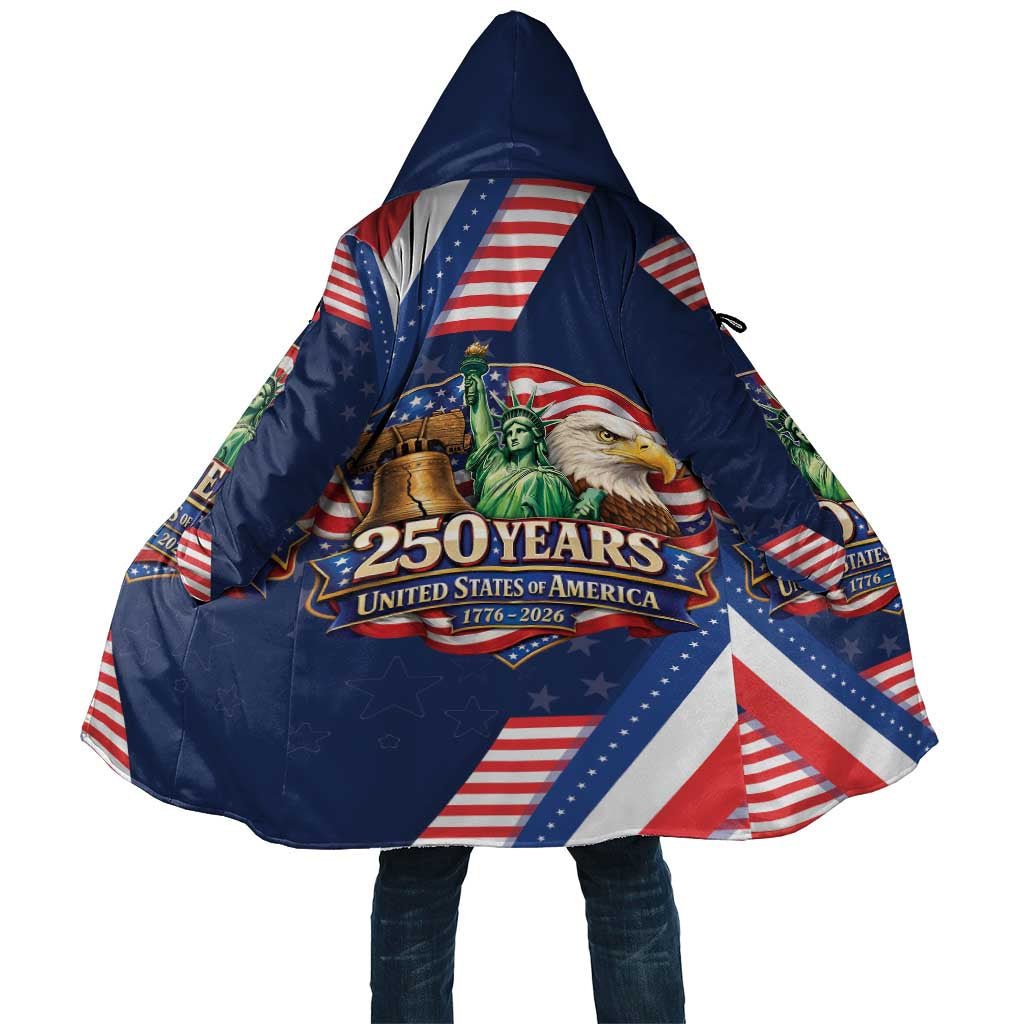 America 250th Anniversary Cloak USA 1776-2026 Patriotic Eagle