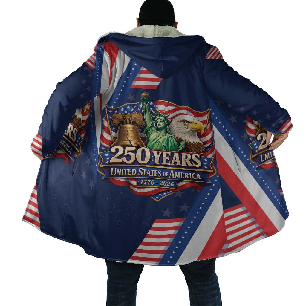 America 250th Anniversary Cloak USA 1776-2026 Patriotic Eagle