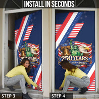 America 250th Anniversary Door Cover USA 1776-2026 Patriotic Eagle