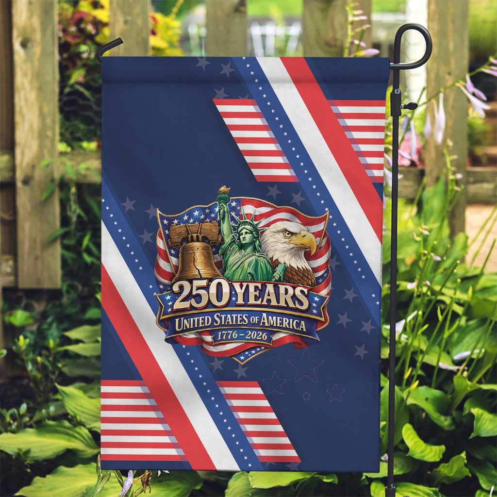 America 250th Anniversary Garden Flag USA 1776-2026 Patriotic Eagle