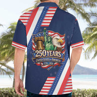 America 250th Anniversary Hawaiian Shirt USA 1776-2026 Patriotic Eagle