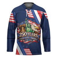 America 250th Anniversary Hockey Jersey USA 1776-2026 Patriotic Eagle