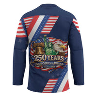 America 250th Anniversary Hockey Jersey USA 1776-2026 Patriotic Eagle