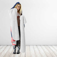 America 250th Anniversary Hooded Blanket USA 1776-2026 Patriotic Eagle
