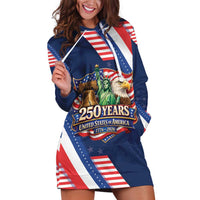 America 250th Anniversary Hoodie Dress USA 1776-2026 Patriotic Eagle