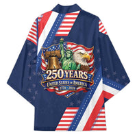 America 250th Anniversary Kimono USA 1776-2026 Patriotic Eagle