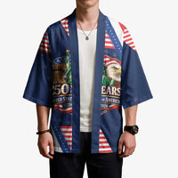 America 250th Anniversary Kimono USA 1776-2026 Patriotic Eagle