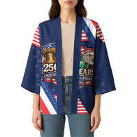 America 250th Anniversary Kimono USA 1776-2026 Patriotic Eagle