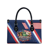 America 250th Anniversary Leather Bag USA 1776-2026 Patriotic Eagle