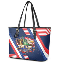 America 250th Anniversary Leather Tote Bag USA 1776-2026 Patriotic Eagle
