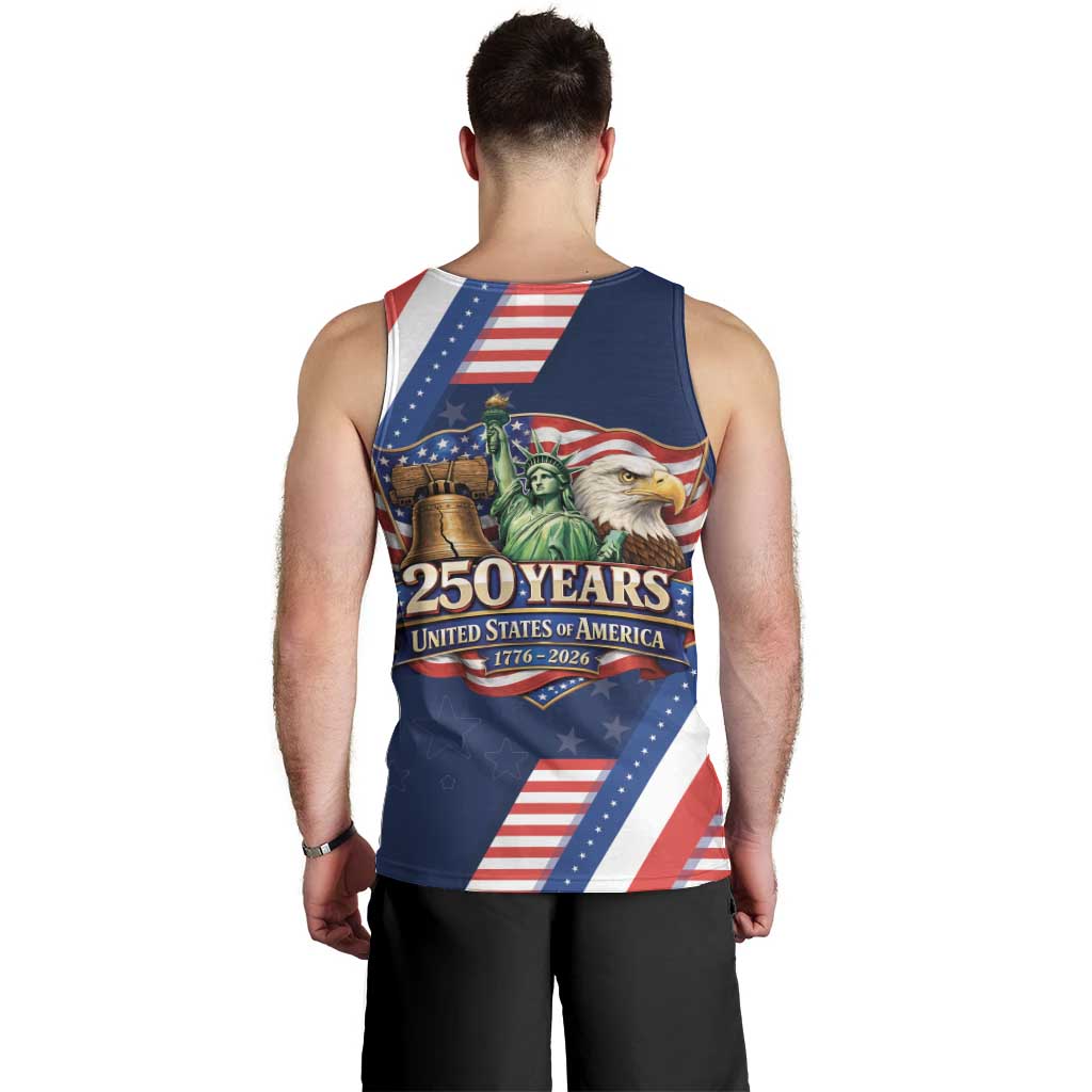 America 250th Anniversary Men Tank Top USA 1776-2026 Patriotic Eagle