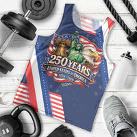 America 250th Anniversary Men Tank Top USA 1776-2026 Patriotic Eagle