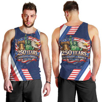 America 250th Anniversary Men Tank Top USA 1776-2026 Patriotic Eagle