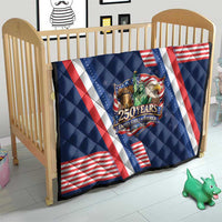 America 250th Anniversary Quilt USA 1776-2026 Patriotic Eagle