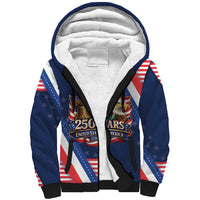 America 250th Anniversary Sherpa Hoodie USA 1776-2026 Patriotic Eagle