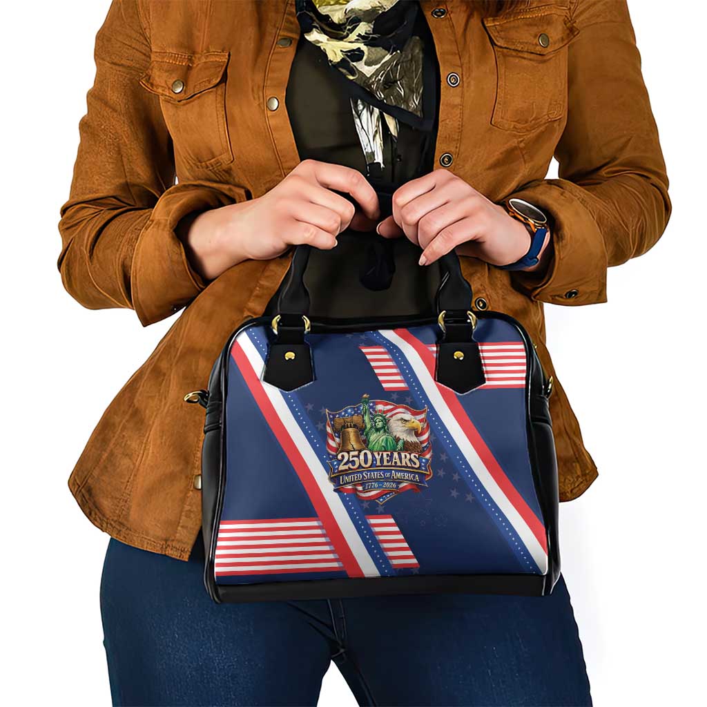 America 250th Anniversary Shoulder Handbag USA 1776-2026 Patriotic Eagle