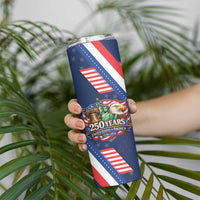 America 250th Anniversary Skinny Tumbler USA 1776-2026 Patriotic Eagle