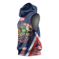 America 250th Anniversary Sleeveless Hoodie USA 1776-2026 Patriotic Eagle